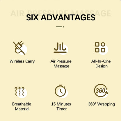Air Compression Calf Massager | Wireless Leg & Arm Massager with 3 Modes, 1800mAh Battery | Improves Circulation & Muscle Recovery