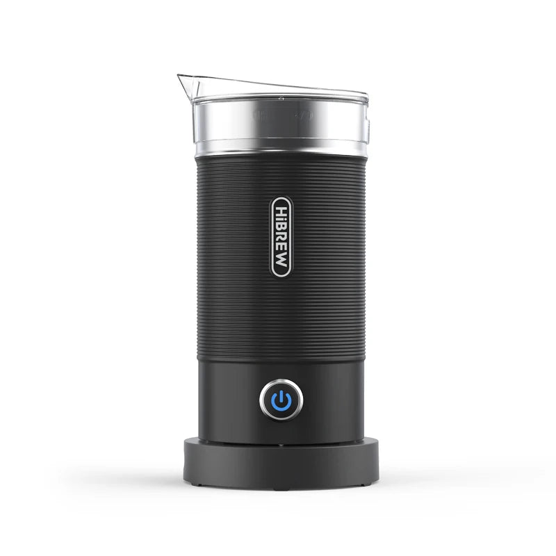 Electric Milk Frother | Hot & Cold Foam Maker for Lattes, Cappuccinos & Hot Chocolate Black