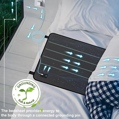 Grounding Mattress Pad With Conductive Cotton Surface