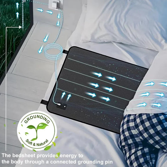 Grounding Mattress Pad With Conductive Cotton Surface