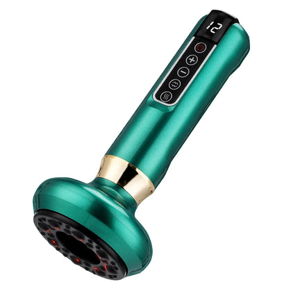 Electric Cupping Device – 12-Level Suction, 113–122 °F Infrared Heat, Massage & Scraping, USB-C Rechargeable, Wireless