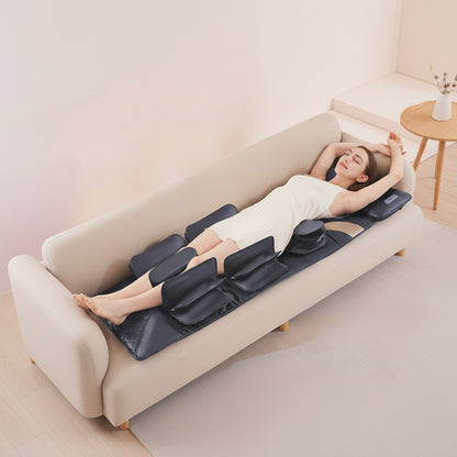Full Body Massage Mat with Heat & Air Compression | Neck, Back, Lumbar Traction Massager Mattress with Vibration & Remote