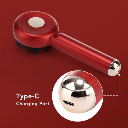 Laser Scalp Massager | Red Light + EMS + Oil Applicator | USB Rechargeable | Hair Regrowth Comb