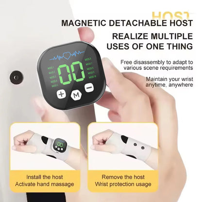 Cordless EMS Wrist Massager – 10-Mode Vibration Support