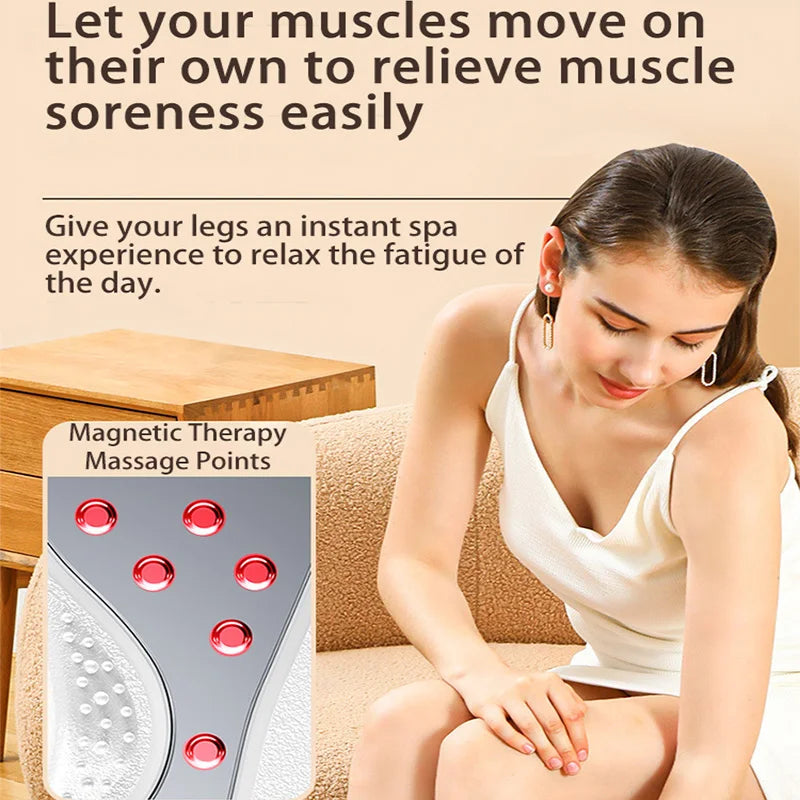 EMS Foot Massager with Heat & Remote | Electric Foot Circulation Machine, Pulse Therapy Pad, Adjustable Intensity & Modes