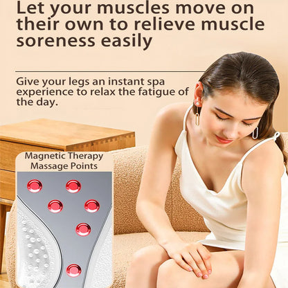 EMS Foot Massager with Heat & Remote | Electric Foot Circulation Machine, Pulse Therapy Pad, Adjustable Intensity & Modes