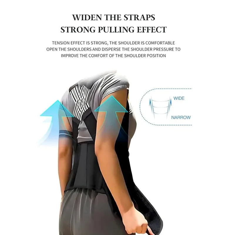 Adjustable Back Posture Corrector Brace for Kids & Adults