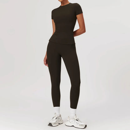 Yoga Set for Women | 2-Piece Sports Bra and High Waisted Leggings Workout Outfit with Quick-Dry Stretch Fabric