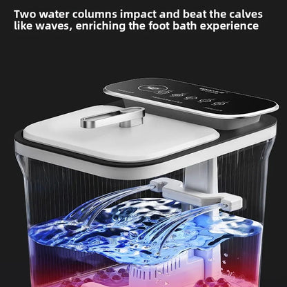 Heated Foot Spa Bath with Automatic Massage & Temperature Control | Electric Foot Bath Massager with Rollers, Water Jets & Remote Control