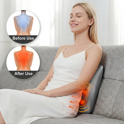 Electric Shiatsu Back and Neck Massager Pillow with Heat