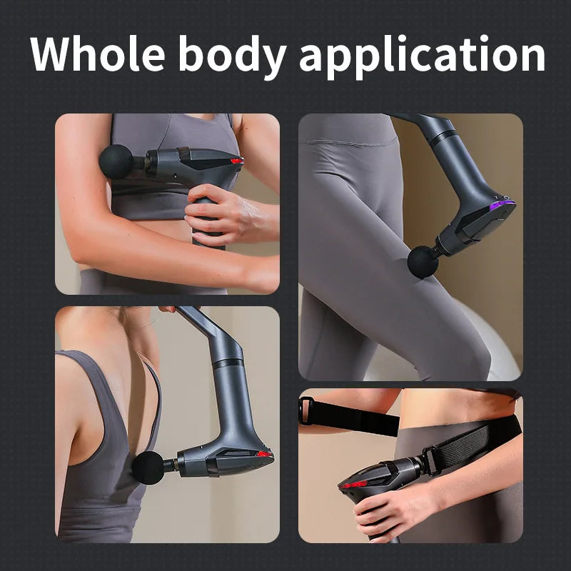 Deep Tissue Massage Gun with Long Handle for Full Body