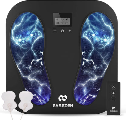 EMS Foot Massager for Neuropathy & Plantar Fasciitis | TENS Circulation Machine with 10 Modes & 20 Intensities