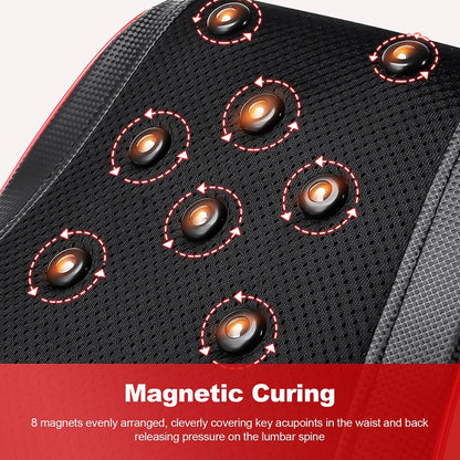 3D Kneading Massage Pillow | 20 Nodes, Heat Therapy, 4-Level Vibration & Full Spine Support