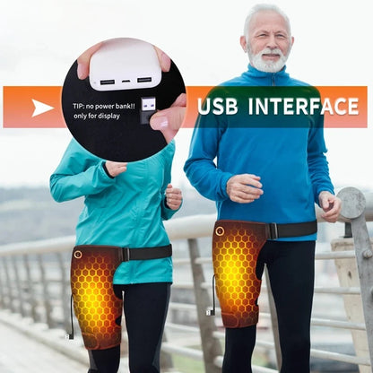 Heated Hip Brace with Vibration Massage | Cordless Sciatica Pain Relief Wrap, Lower Back & Hip Support Belt with Heat Therapy