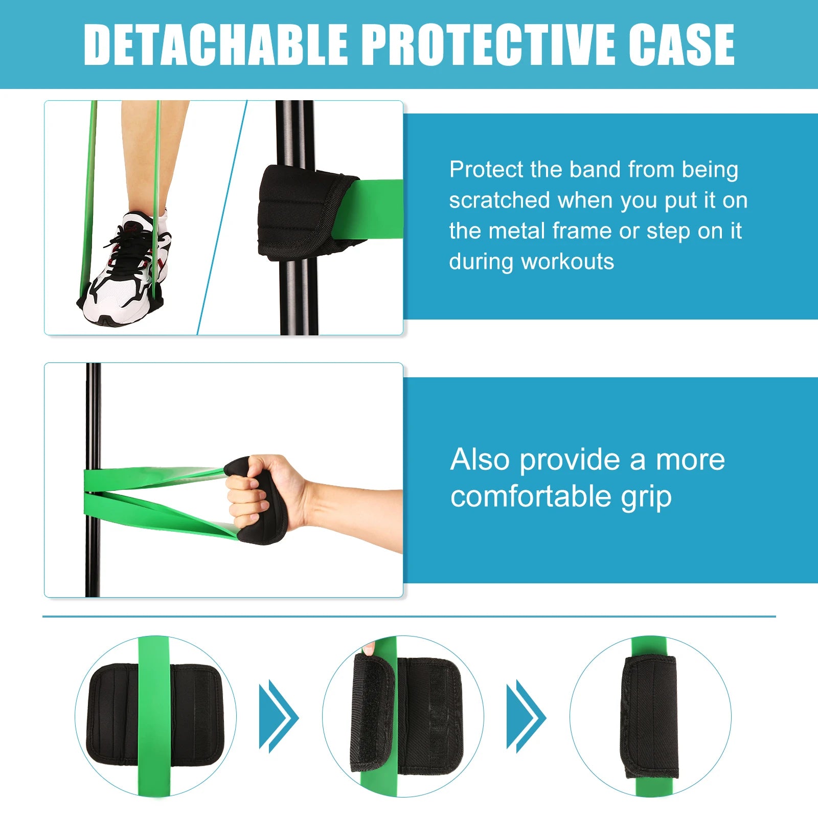 Pull Up Bands Set | 5-Level Resistance Band Kit with Handles, Door Anchor & Carry Bag | Strength, Mobility & Full-Body Home Workout