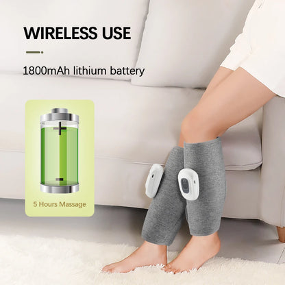Air Compression Calf Massager | Wireless Leg & Arm Massager with 3 Modes, 1800mAh Battery | Improves Circulation & Muscle Recovery
