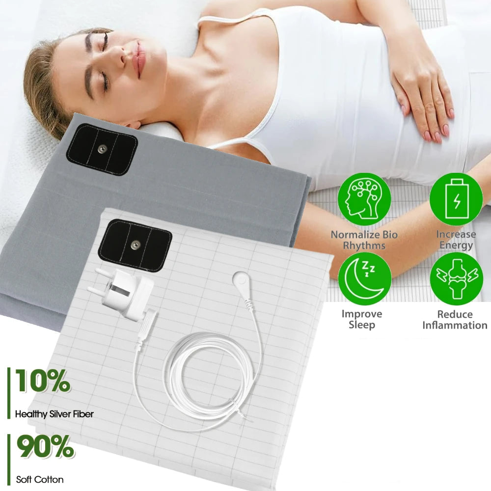 Organic Cotton Grounding Bed Sheet – Silver Fiber Conductive