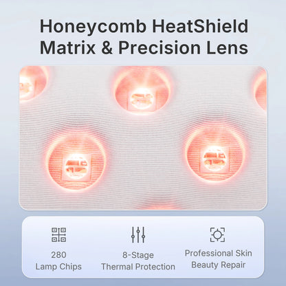 Wireless LED Red Light Therapy Face Mask – 4 Color Modes