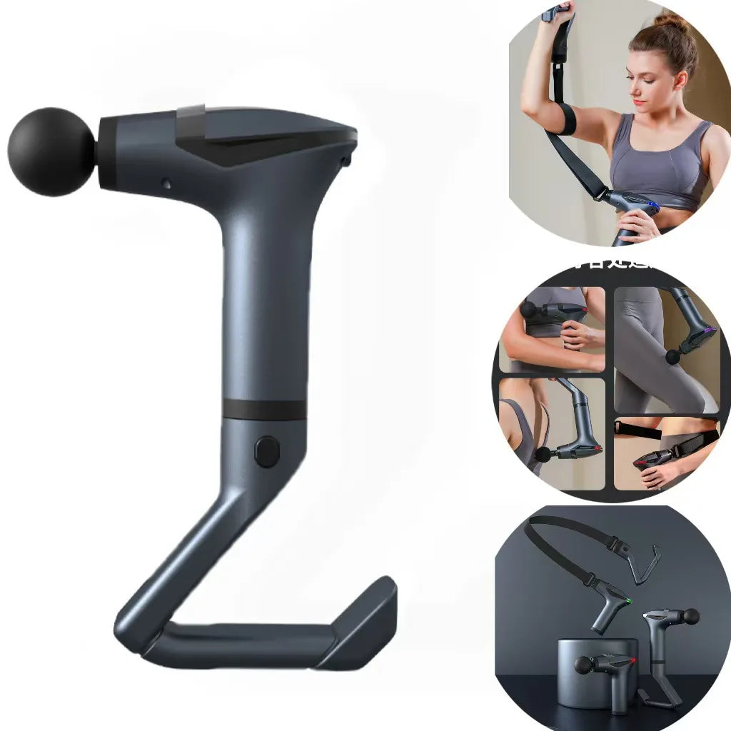 Deep Tissue Massage Gun with Long Handle for Full Body