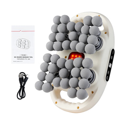 42-Head Deep Tissue Massager | Full Body Fascia Gun, 9 Modes & Heat Therapy Muscle Recovery Device