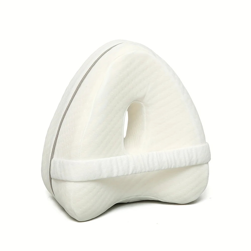 Memory Foam Knee Pillow | Side Sleeper Leg Support for Hip, Back & Sciatica Relief