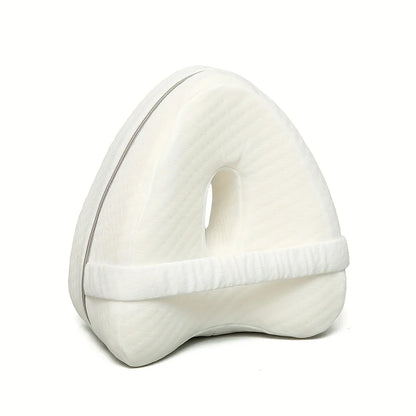 Memory Foam Knee Pillow | Side Sleeper Leg Support for Hip, Back & Sciatica Relief