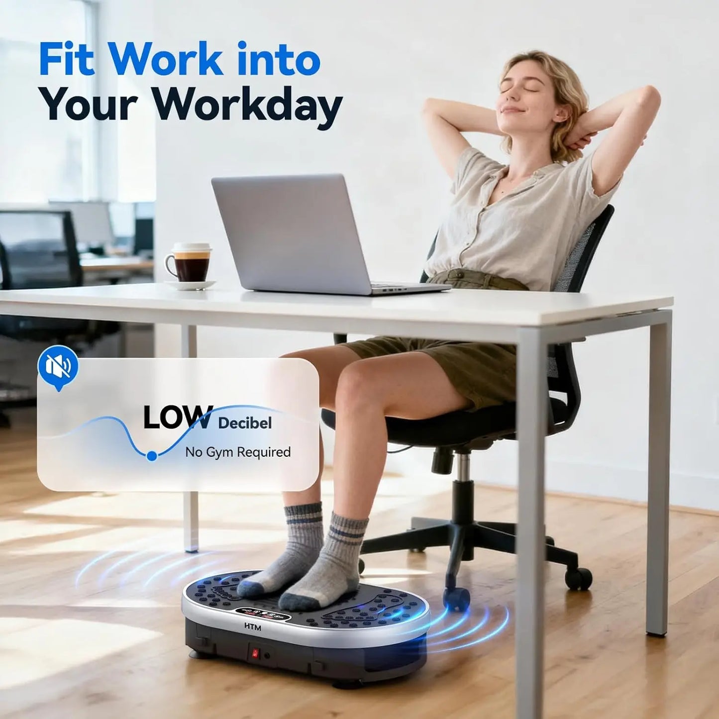 Vibration Plate Exercise Machine – 120 Speeds, 9 Programs
