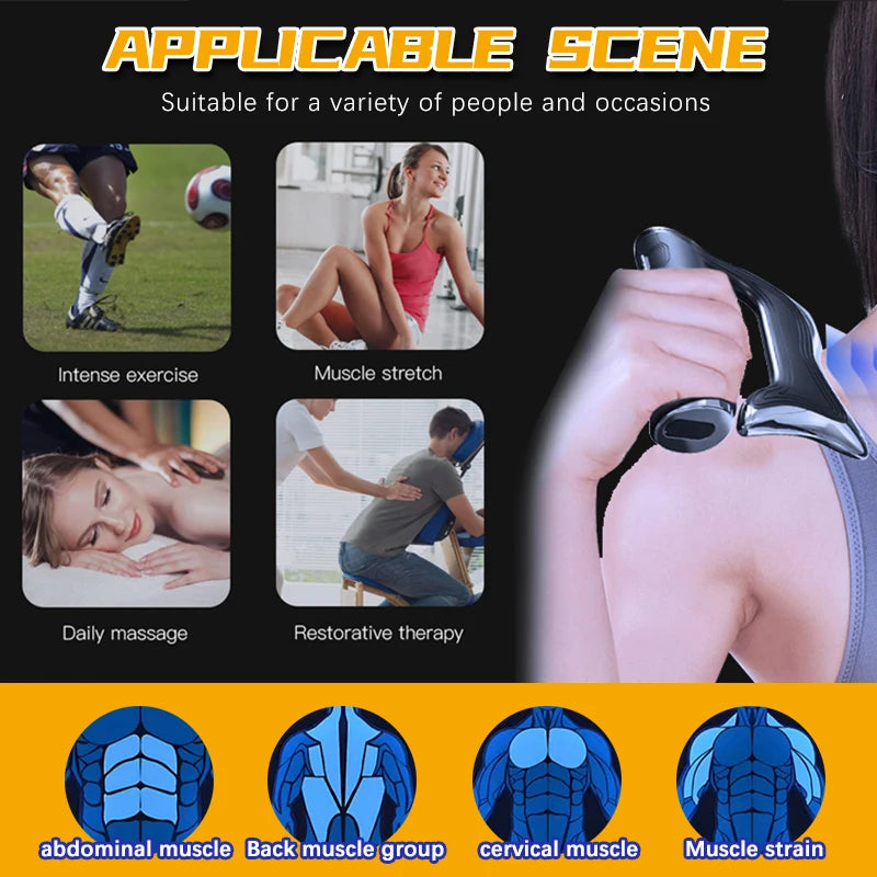 Electric Fascia Scraper Massager – Heated Vibration Tool