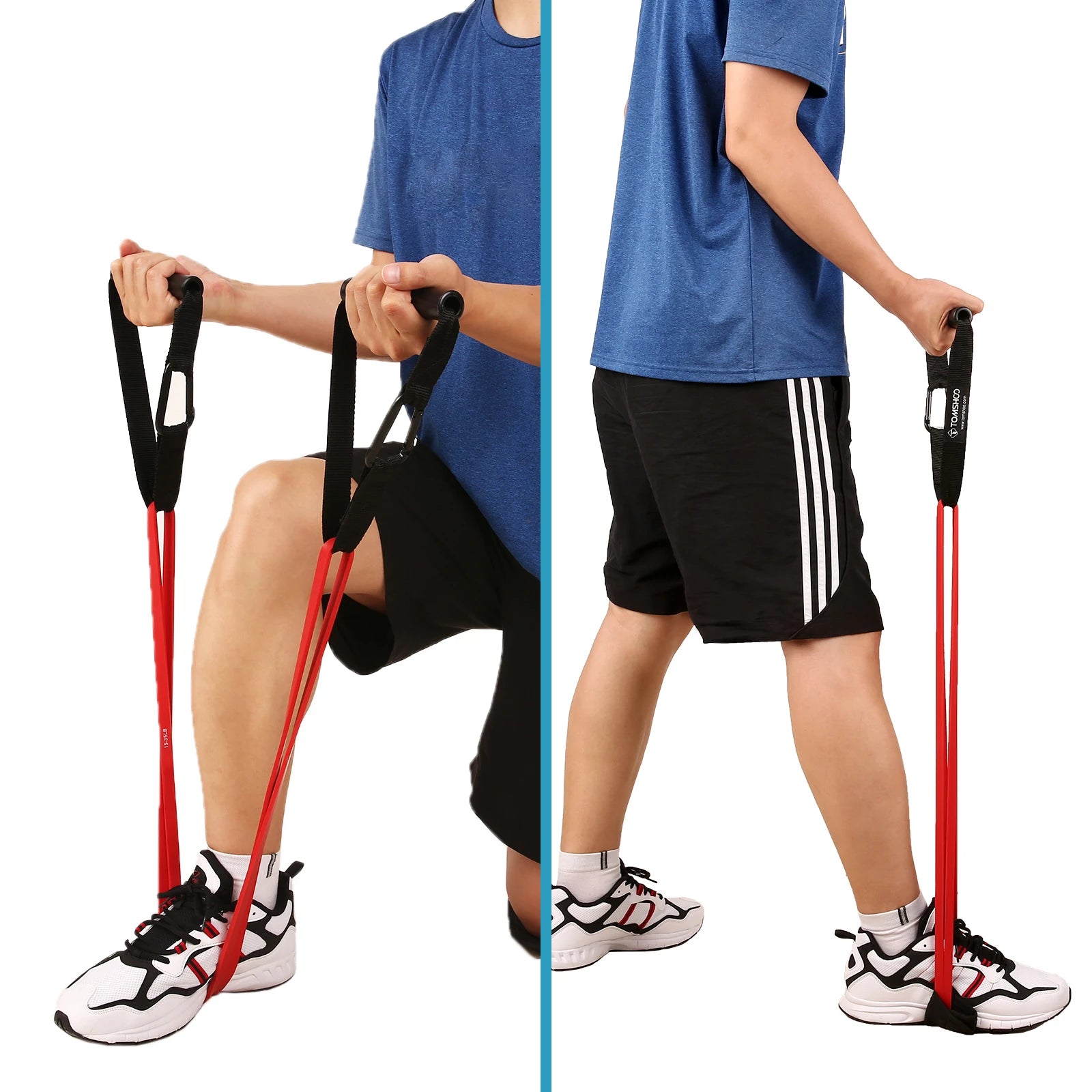 Pull Up Bands Set | 5-Level Resistance Band Kit with Handles, Door Anchor & Carry Bag | Strength, Mobility & Full-Body Home Workout