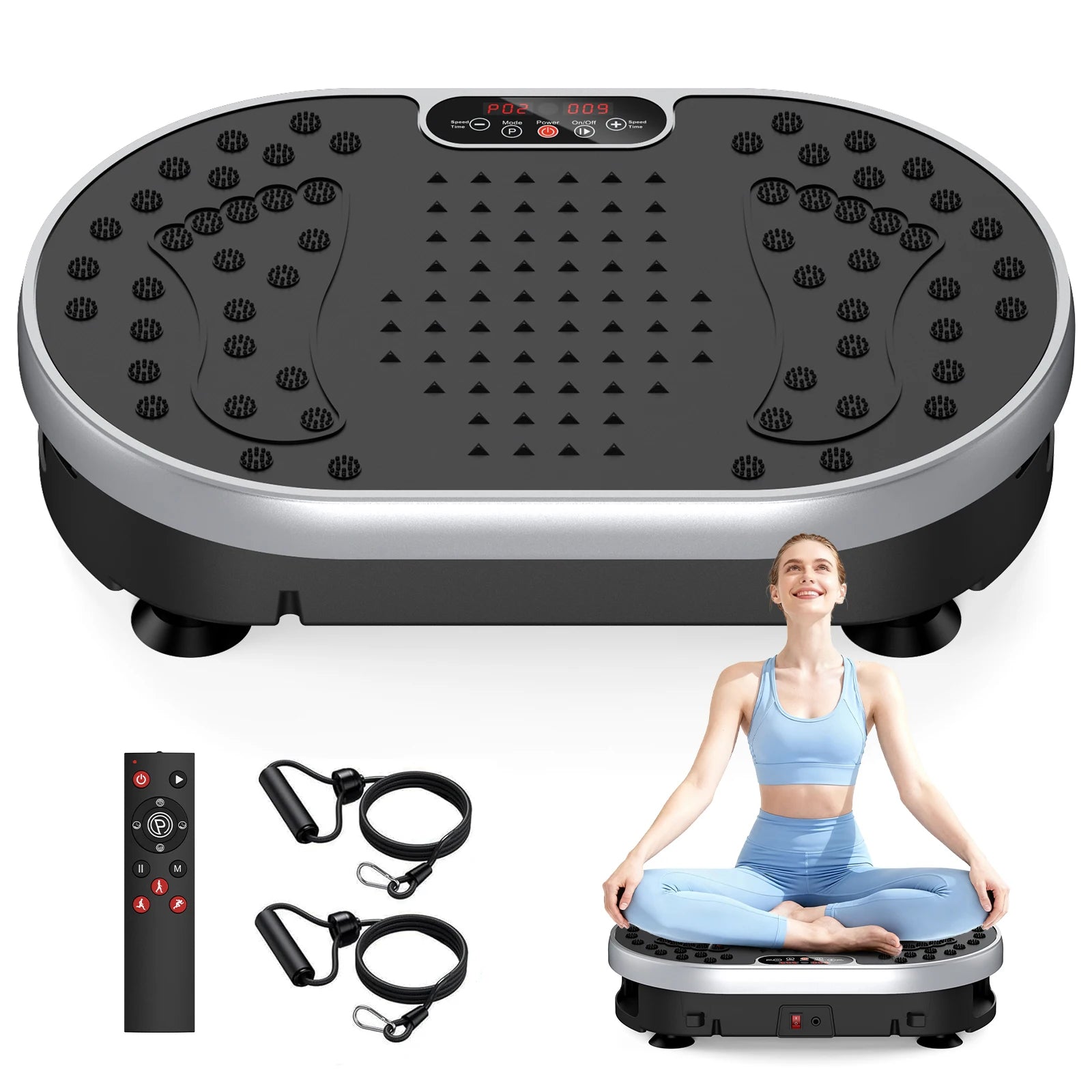 Vibration Plate Exercise Machine – 120 Speeds, 9 Programs