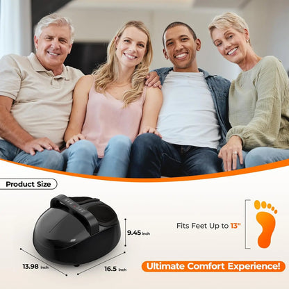 Shiatsu Foot Massager Machine | Foot Massager with Heat and Air Compression | Electric Foot Massage Device