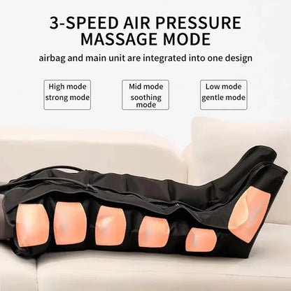 Air Compression Leg Massager | Foot and Calf Massager Boots | Leg Massage Device with Adjustable Pressure