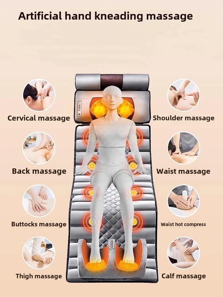 Full Body Massage Mat With 10-Zone Vibration & Heat