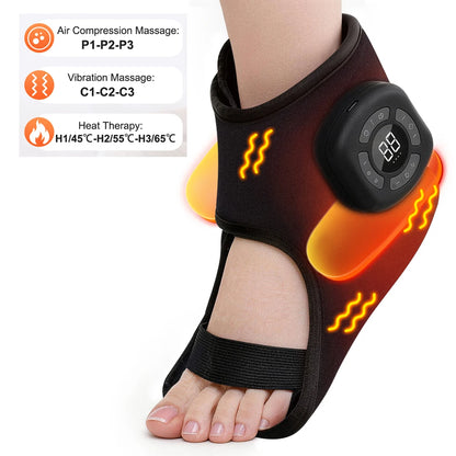 EMS Foot Massager Machine | TENS Foot Circulation Stimulator Pad, Adjustable Intensity Massage + Vibration
