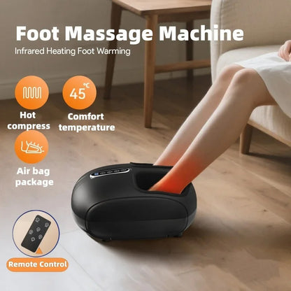 Foot Massager Machine with Heat | Electric Foot Massager with Air Compression and Kneading | Foot Massage Device