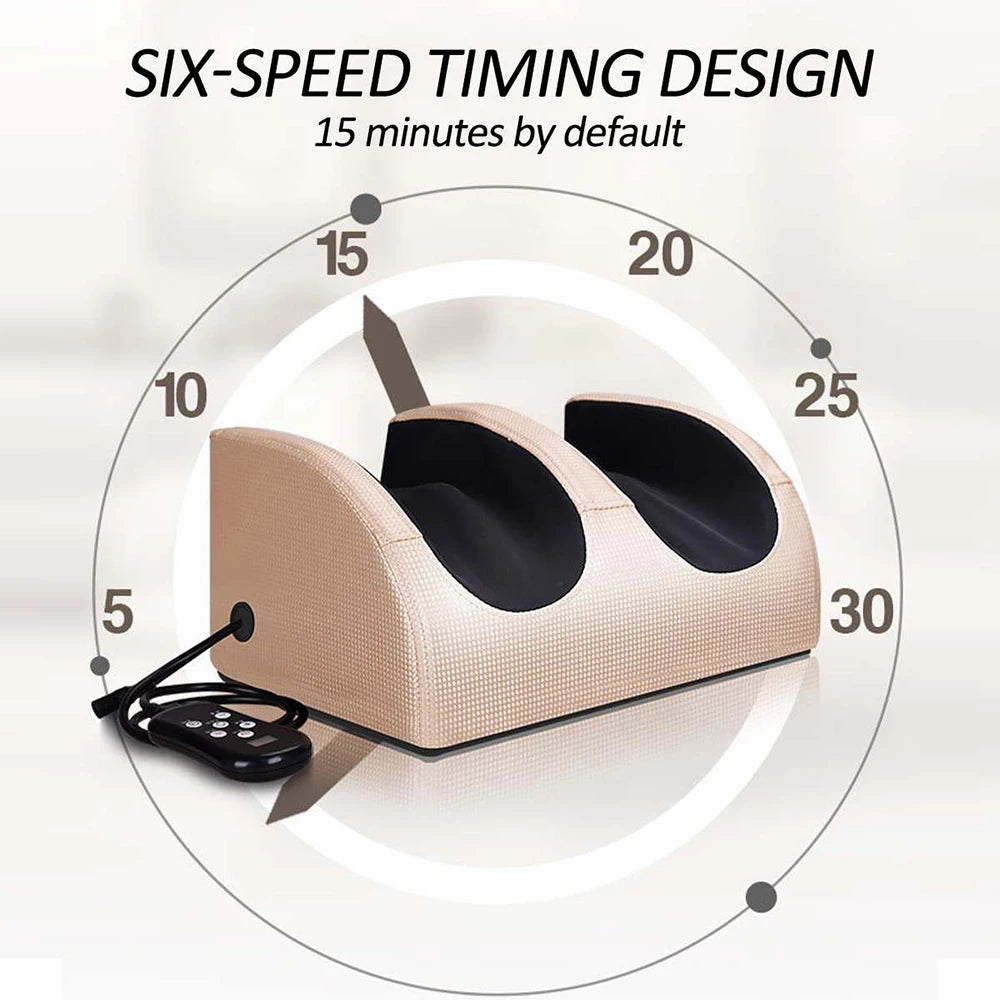 Shiatsu Foot Massager Machine with Heat | Foot Pain Relief & Circulation System with 12 Massage Nodes & Deep Kneading