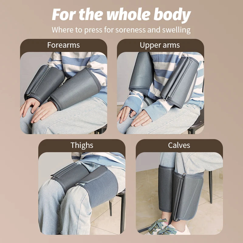 Foot and Calf Recovery System | Shiatsu Foot Massager with Heat | Air Compression Leg Massager Machine with LCD Display