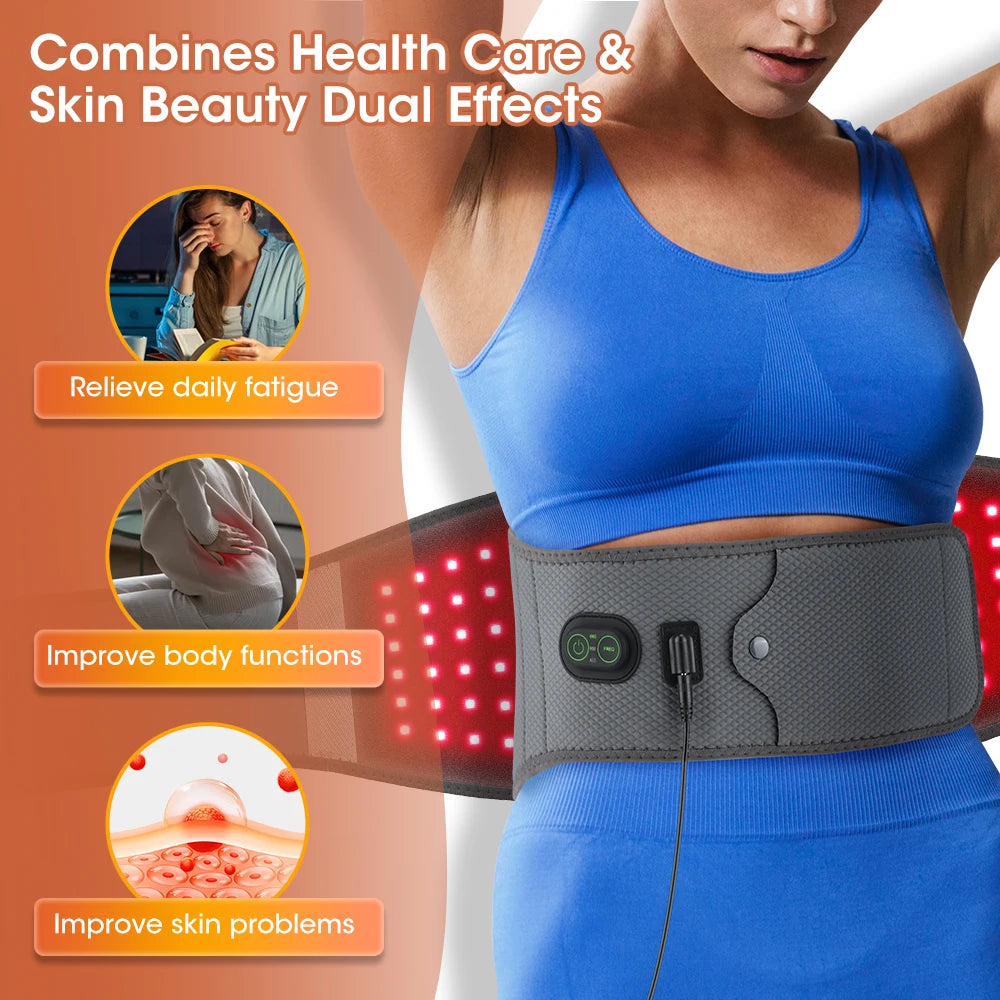 Red Light Therapy Waist Belt – 660nm & 850nm Support