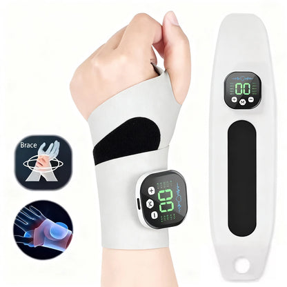 Cordless EMS Wrist Massager – 10-Mode Vibration Support