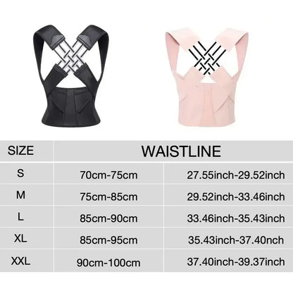 Adjustable Back Posture Corrector Brace for Kids & Adults