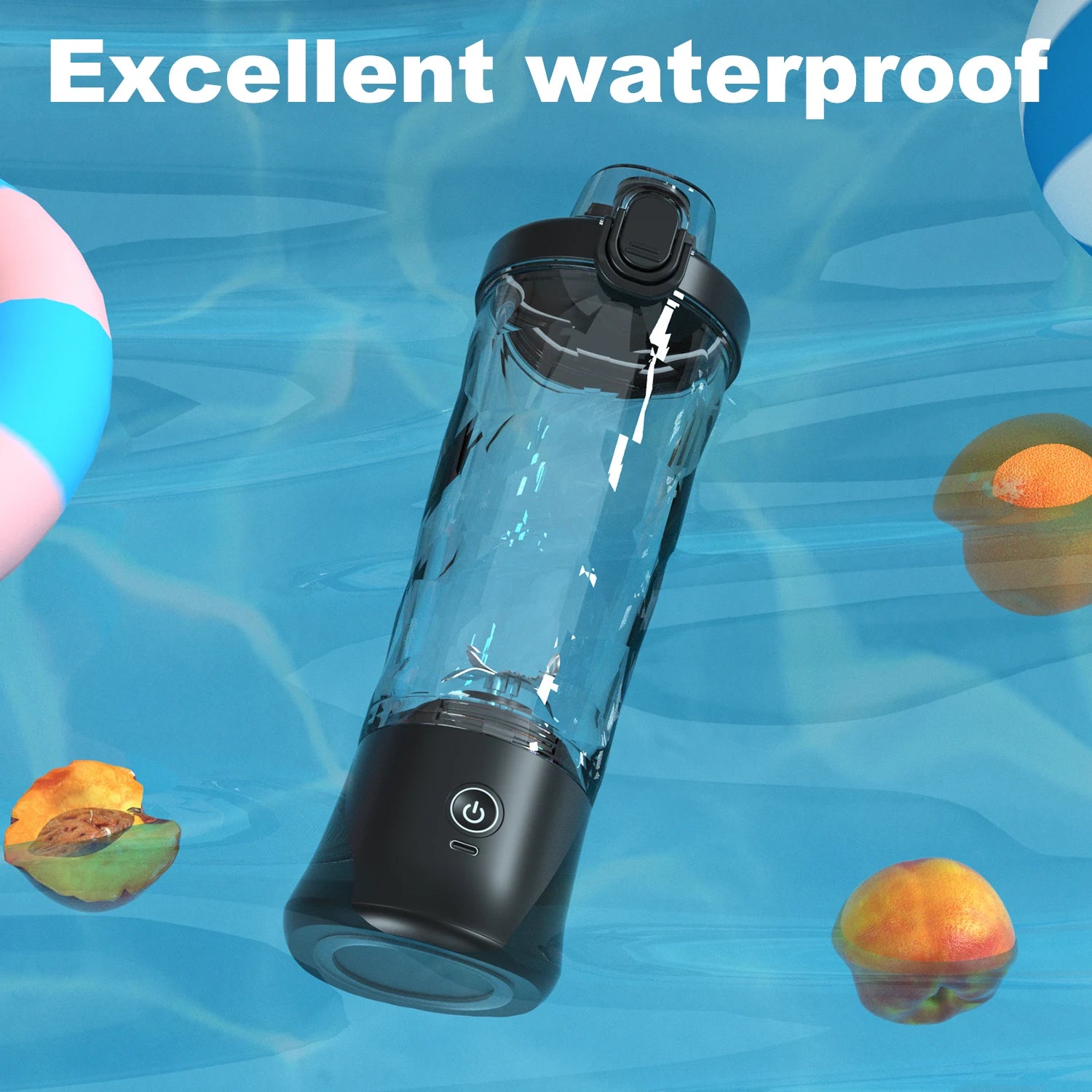 Portable Blender | 6-Blade | 600ML | Rechargeable | USB Type-C | Ice-Crushing Power