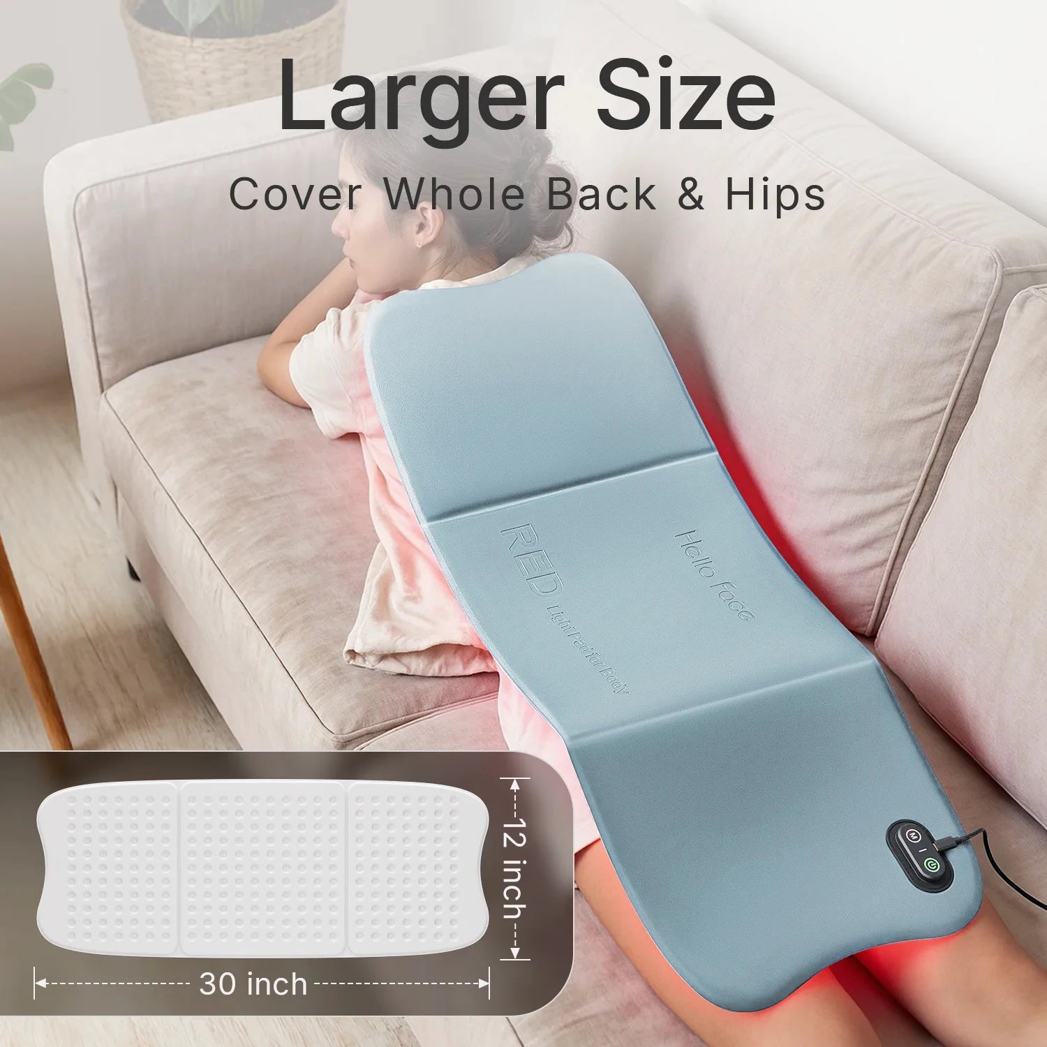 Red Light Therapy Mat 792 LEDs 660nm 850nm For Body