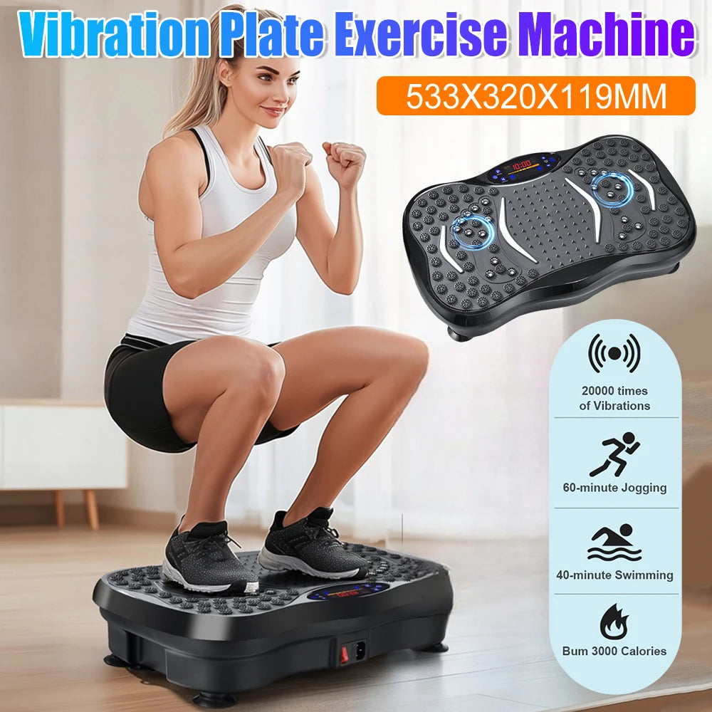 Bluetooth Vibration Plate Exercise Machine – Full Body Trainer
