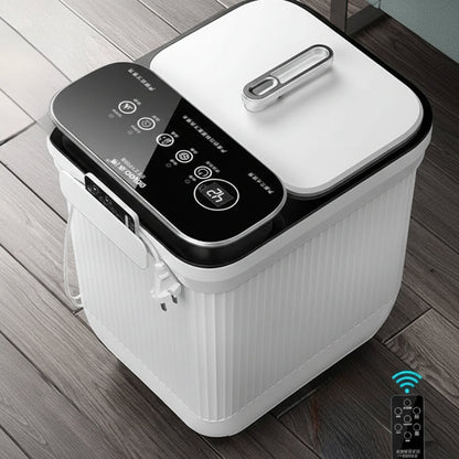 Heated Foot Spa Bath with Automatic Massage & Temperature Control | Electric Foot Bath Massager with Rollers, Water Jets & Remote Control