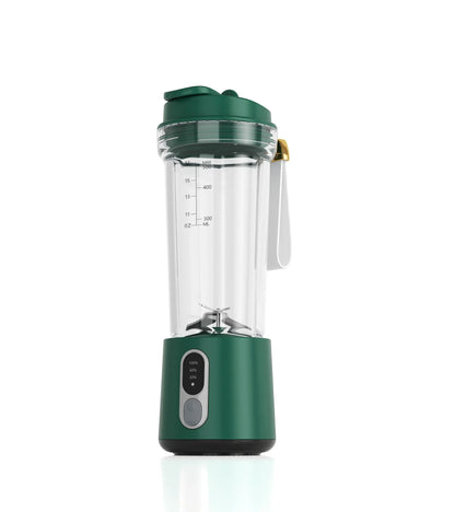 Portable Juicer Blender | 180W USB Rechargeable Smoothie Cup with 4000mAh Battery & 4 Blades – Personal Juice Blender for Travel & Outdoor Use Green
