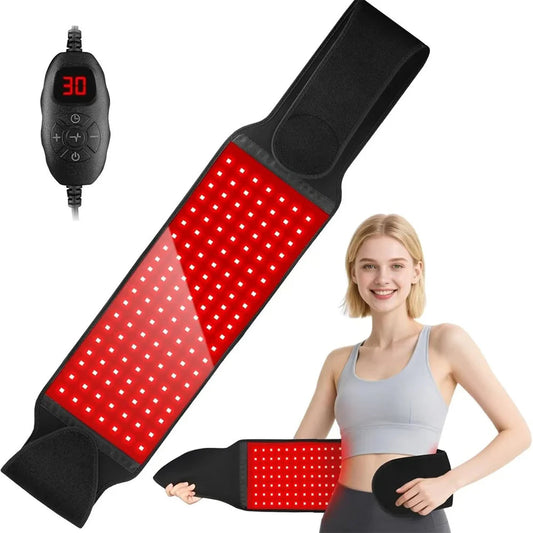 LED Red Light Therapy Belt – Infrared Pain Relief Wrap