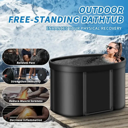 Foldable Ice Bath Tub for Adults – Portable Cold Plunge