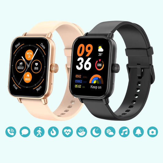 Voice Calling Smartwatch | 1.9" HD Display, 24H Health Monitoring, 100+ Sports Modes & Bluetooth Call Function | IP68 Waterproof