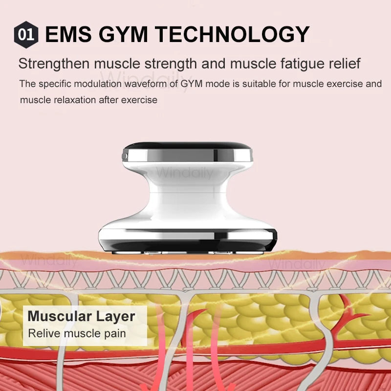 RF Body Slimming Massager – EMS Toning & LED Light Therapy