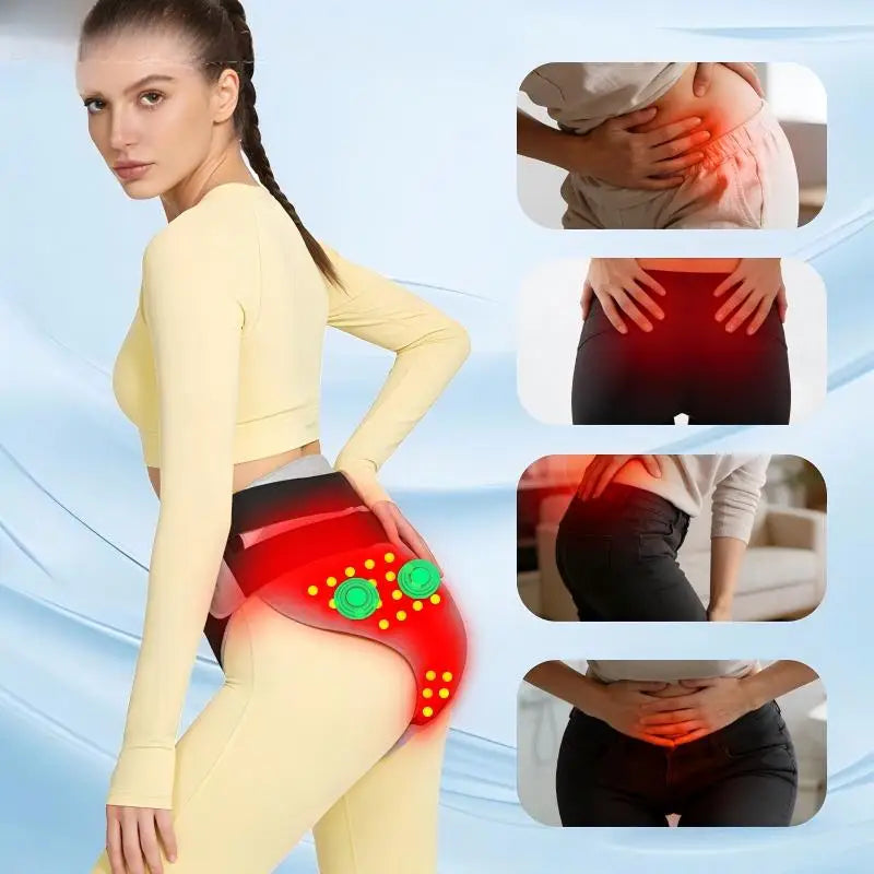Women’s Heated Underwear with Red Light Abdominal Pad